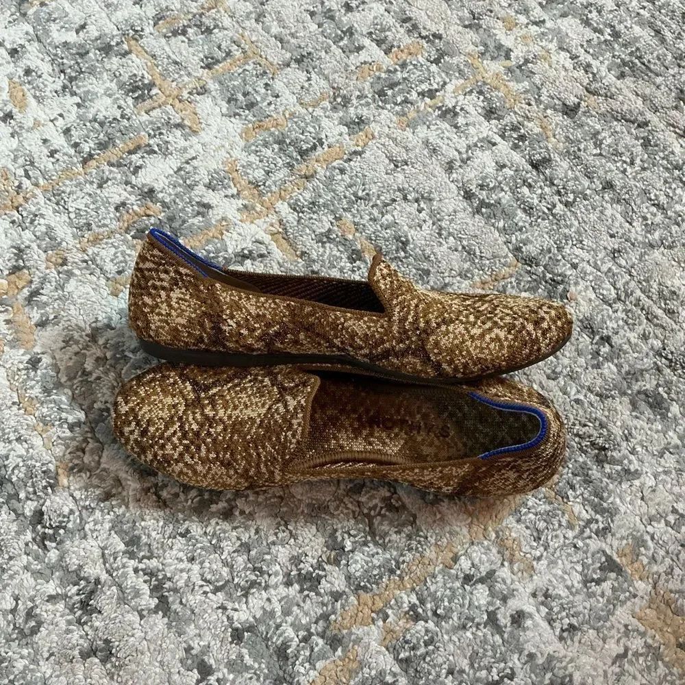ROTHY’S LOAFER IN BRONZE PYTHON! EUC! SIZE 8 - Picture 5 of 9